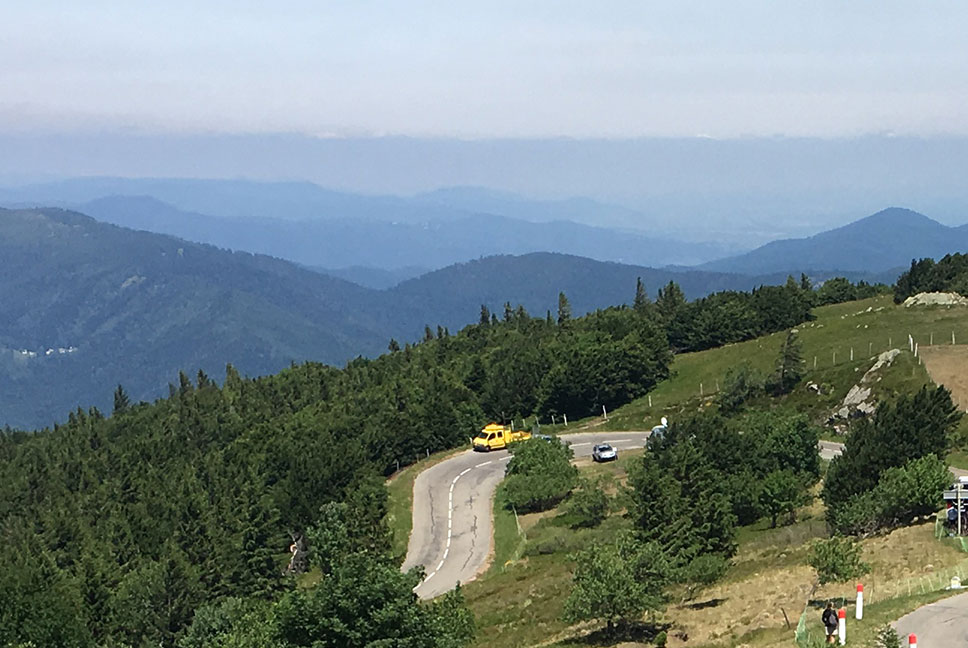 Udsigt over Vogeserne set fra Grand Ballon